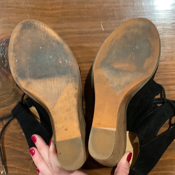 🌵3/$15 🌵 Melrose and Market / open toe wedge sandals/ 7 - Picture 4 of 5